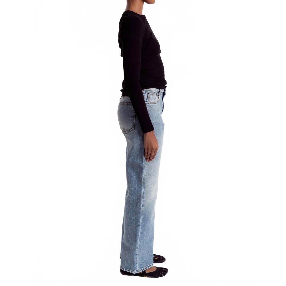 NEW HAIKURE korea straight leg jeans in chill blue - Picture 3 of 3